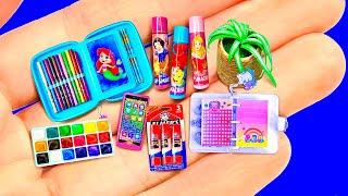 12 DIY MINIATURE SCHOOL SUPPLIES BACK TO SCHOOL 2023