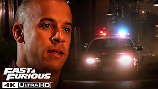 The Fast and the Furious | Brian Helps Dom Escape the Cops