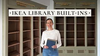 IKEA Billy Bookcase Hack | DIY Library Built-Ins with Face Frame, Doors, & Picture Lights!