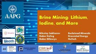 Brine Mining: Lithium, Iodine, and More