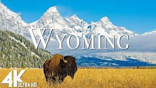 FLYING OVER Wyoming 4K Relaxation Film | Grand Teton National Park | Yellowstone with Ambient Music