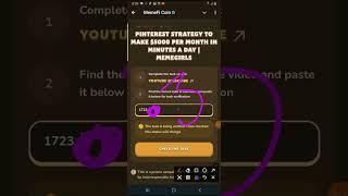 memefi video code Pinterest Strategy to Make $5000 Per Month in Minutes a Day