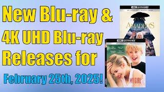 New Blu-ray & 4K UHD Blu-ray Releases for February 25th, 2025!