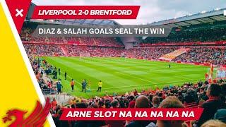 Arne Slot's first game at Anfield  Songs on The Kop  Liverpool 2-0 Brentford