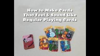 Print and Play Cards Made Like Playing Cards