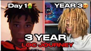 MY 3 YEAR LOC JOURNEY!!! | CRAZY HAIR GROWTH | BLONDE DREADS + HAIR GROWTH TIPS!! *male edition*