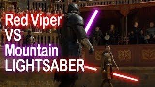 Game of Thrones Lightsaber Duel - Red Viper VS The Mountain