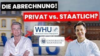 WHU oder Mannheim | Studienvergleich BWL | Privat, Staatlich, Target Uni?