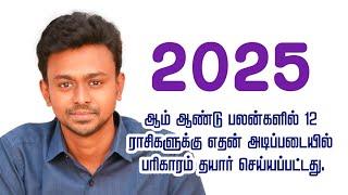 2025- ஆம் ஆண்டு பலன்களில் ராசிகளுக்கு எதன் அடிப்படையில் பரிகாரம் தயார் செய்யப்பட்டது - Balaji Haasan