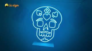 Custom made "Blue skull"