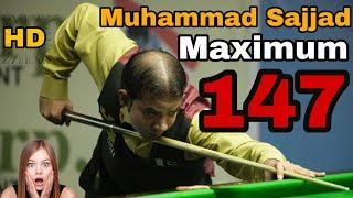 Muhammad Sajjad Maximum 147 Break Against Asjad Iqbal