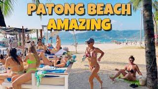 【 4K】Phuket 2023 Patong Beach - Sunset Walking Tour Thailand