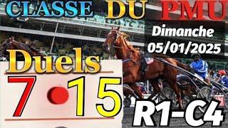 Pronostic PMU : Base Solides du quinté du 05/01/2025 R1-C4 Prix de Lille