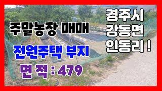 340. 인동리 주말농장매매 포항에서 가까운 강동면 전원주택부지매매 도로에 접한 경주토지매매