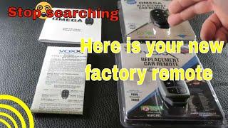 Stop searching for a factory remote replacement