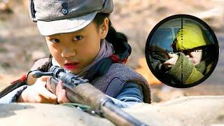 The little girl was born to be a sharpshooter, hit the enemy machine gunner with her first gun！