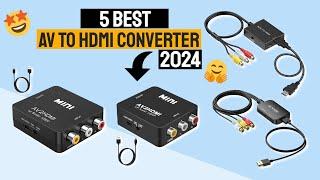 Best AV to HDMI Converter In 2024! || Top 5 AV to HDMI Adapters Review