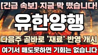 [유한양행 주가전망] [긴급] '재료' 떴다! 결국 얀센과 렉라자 개발 종료 선언! 동시에 52주 신고가 재차 돌입! 지금부터가 중요합니다. 최고점 매도 타이밍 초읽기 돌입!