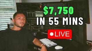 LIVE TRADING - How I Made $7,750+ Trading ES SPY Futures