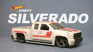 Sweet Candy Red D-Cab from A Junk - Restoration Hot Wheels Chevy Silverado