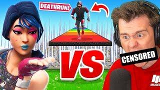 The AciDicBliTzz vs Muselk Deathrun... *500 Deaths* (Fortnite Creative)