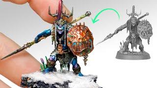 PAINTING Age of Sigmar orruk with Macro Lens | Warhammer Miniatures | Dungeons & Dragons