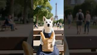 I came to Paris, so just one bite of baguette... 