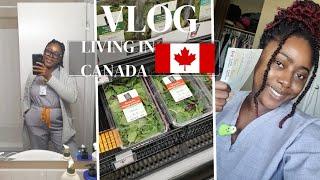 Canada Vlog  #3 I Got a Cheque | grocery shopping| first clinicals in nursing school | Tuition tax