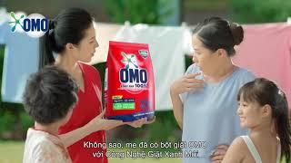 Thế hệ Bột Giặt OMO với Công Nghệ Giặt Xanh Mới giúp Xoáy bay vết bẩn + Loại bỏ mùi hôi