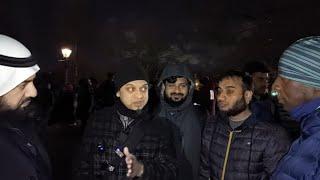 The gentleman is raising questions about Islam! Mansur Speakers Corner Sam Dawah