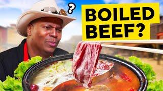 Texas BBQ Chef tries Hotpot for the First Time!