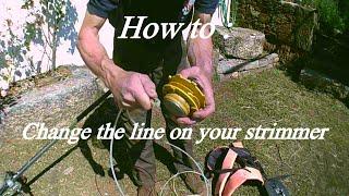 Portuguese Farm Life : How to change the line on your strimmer.