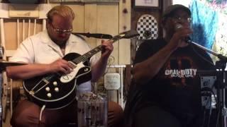 Kid Andersen with John ' Blues  ' Boyd . Sweet Little Angel. July 2017.