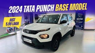 Tata Punch Pure Base Model Review 2024 Interior Exterior Features Price