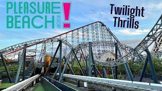 Blackpool Pleasure Beach TWILIGHT THRILLS Vlog May 2024