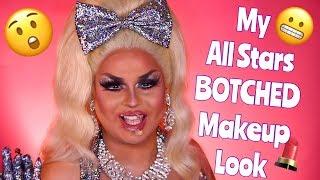 MY RUPAUL'S DRAG RACE ALL STARS BOTCHED MAKEUP LOOK | JAYMES MANSFIELD