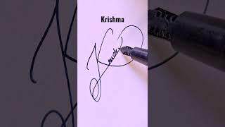 KRISHMA signature ideas || HN creations #viral #art #draw #signature