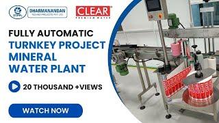 Clear Brand Fully Automatic Mineral Water Plant | Packaged drinking Water Plant for Clean Water