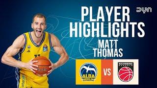  A Sniper at Work - Matt Thomas Highlights vs. Bamberg Baskets | easyCredit BBL | Dyn Basketball