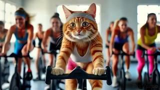 Cats At The Gym️‍️ - Funny Cats Doing Human Things! 