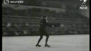 GERMANY / ICE SKATING: World Champion Karl Schafer skating in Berlin (1931)