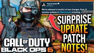 Black Ops 6: New SURPRISE UPDATE PATCH NOTES! Major Feature REMOVED, Stability Updates, & More!