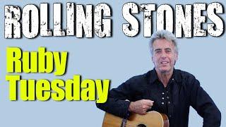 How To Play Ruby Tuesday On Guitar - The Rolling Stones Guitar Lesson + Tutorial