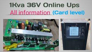 1Kva 36V online ups All Information || Igbt, Dc to Dc and input or output sections