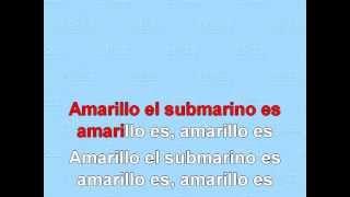 Submarillo amarillo - Yellow Submarine. Karaoke
