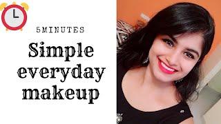 5minutes everyday simple makeup in kannada/ದೈನಂದಿನ ಸರಳ ಮೇಕ್ಅಪ್