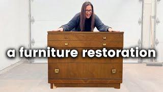 Reviving Vintage | Restoring a Walnut Dresser to Its Former Glory!