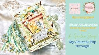 #journaljigsaw  Garden Story Journal Flip through!