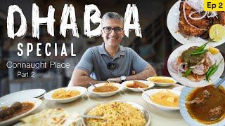 Ep - 2, Delhi Neighbourhood Eats I Connaught Place DHABA SPL FOOD TRAIL I Mutton Gurde, Kapure,Bheja