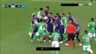 Psg vs St Etienne fight scene| Mbappe injury| PSG vs St Etienne| 25-07-2020 Coupe de France Final|